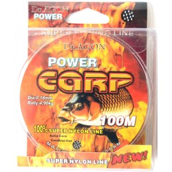 Рибальська волосінь мультиколор, DrAGON Power Carp, довжина 100м, перетин 0,18мм